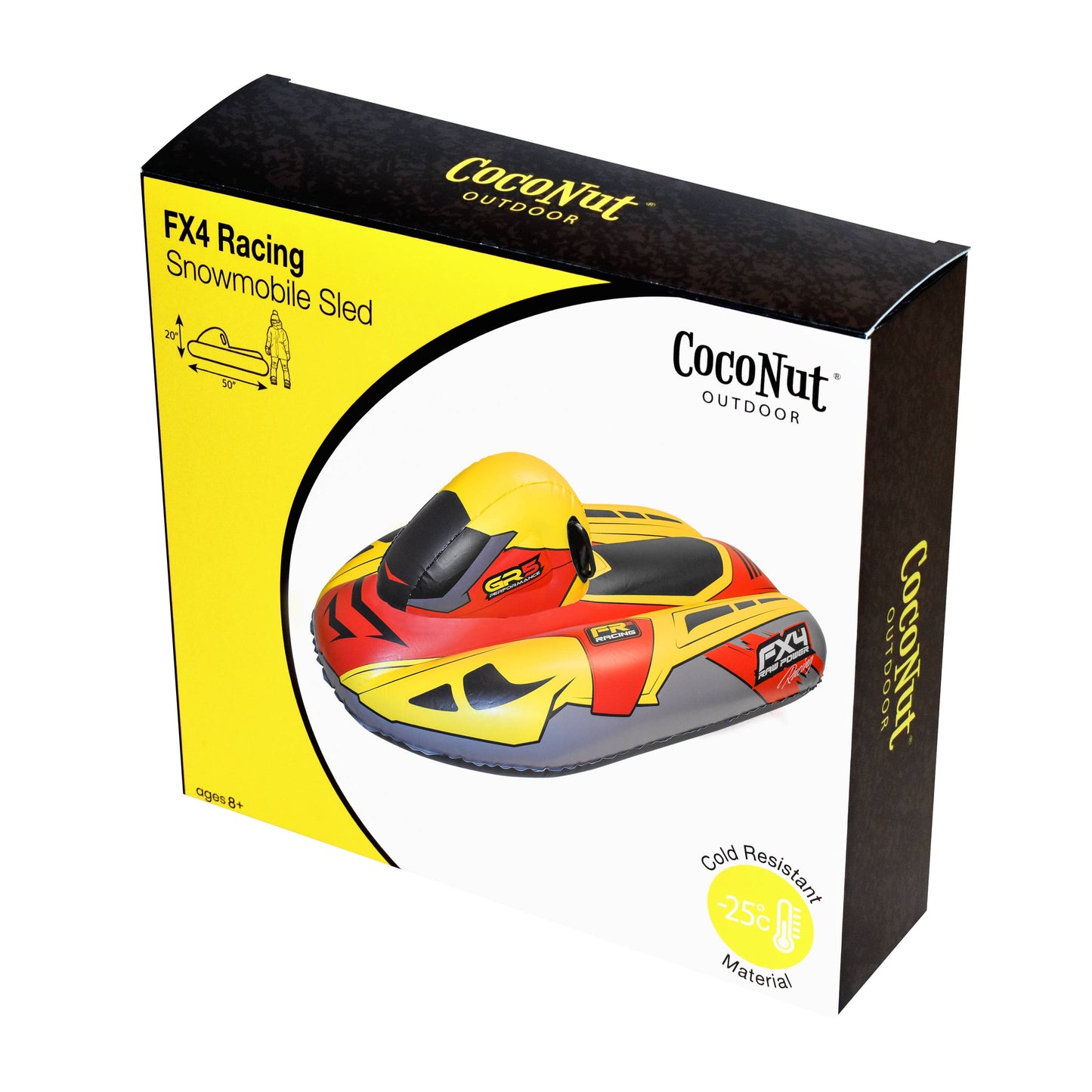 Inflatable Snowmobile Sled - FX4 Racing