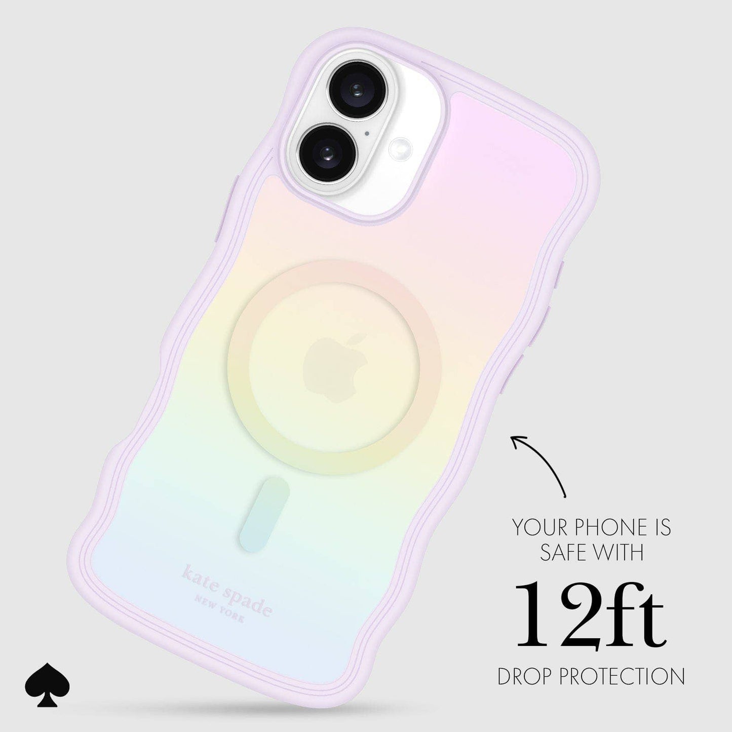 Kate spade new york iPhone 16 Plus Wavy Opal Iridescent