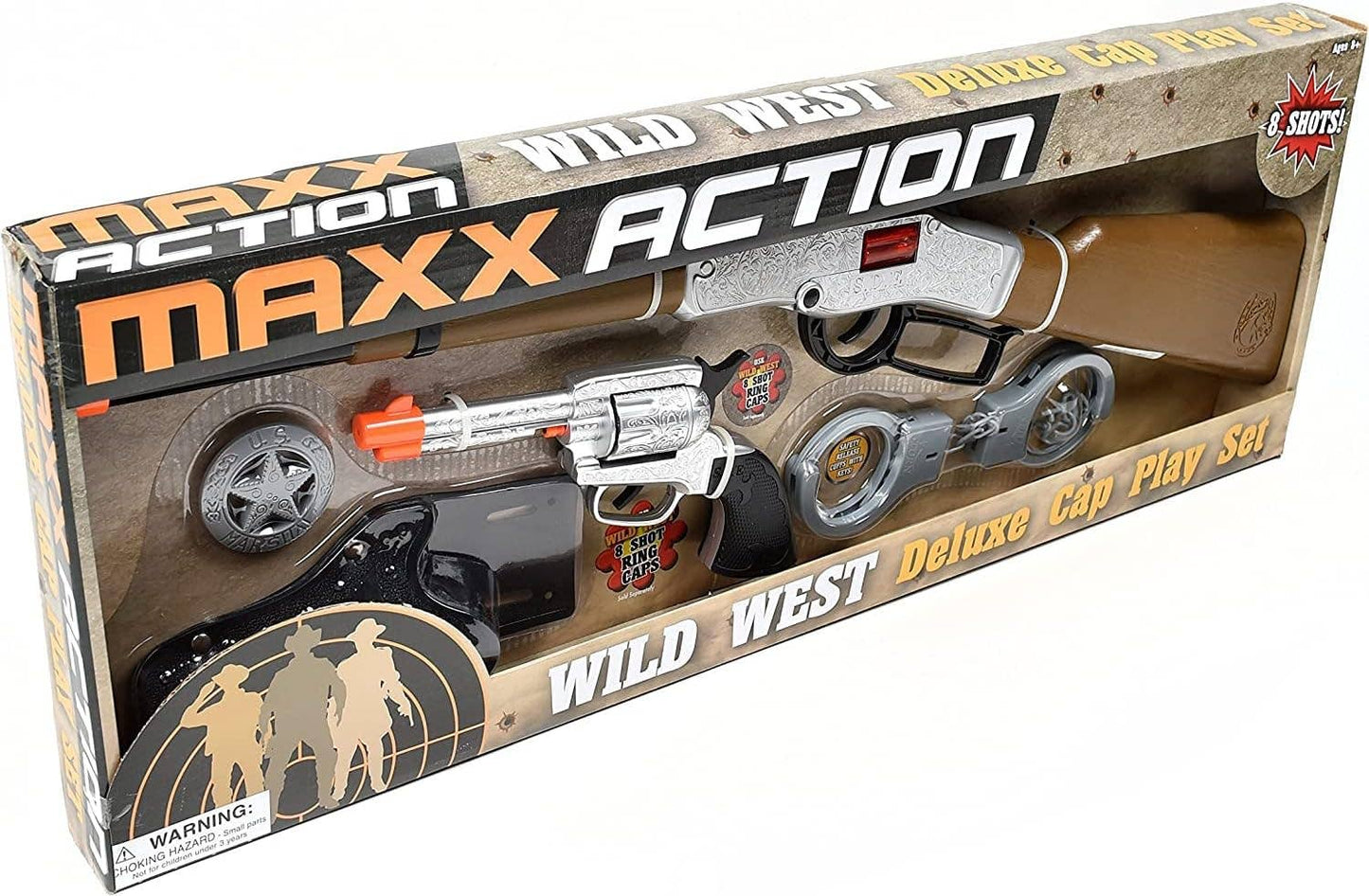 Maxx Action Wild West Cap Blaster – 6 Piece Western Playset