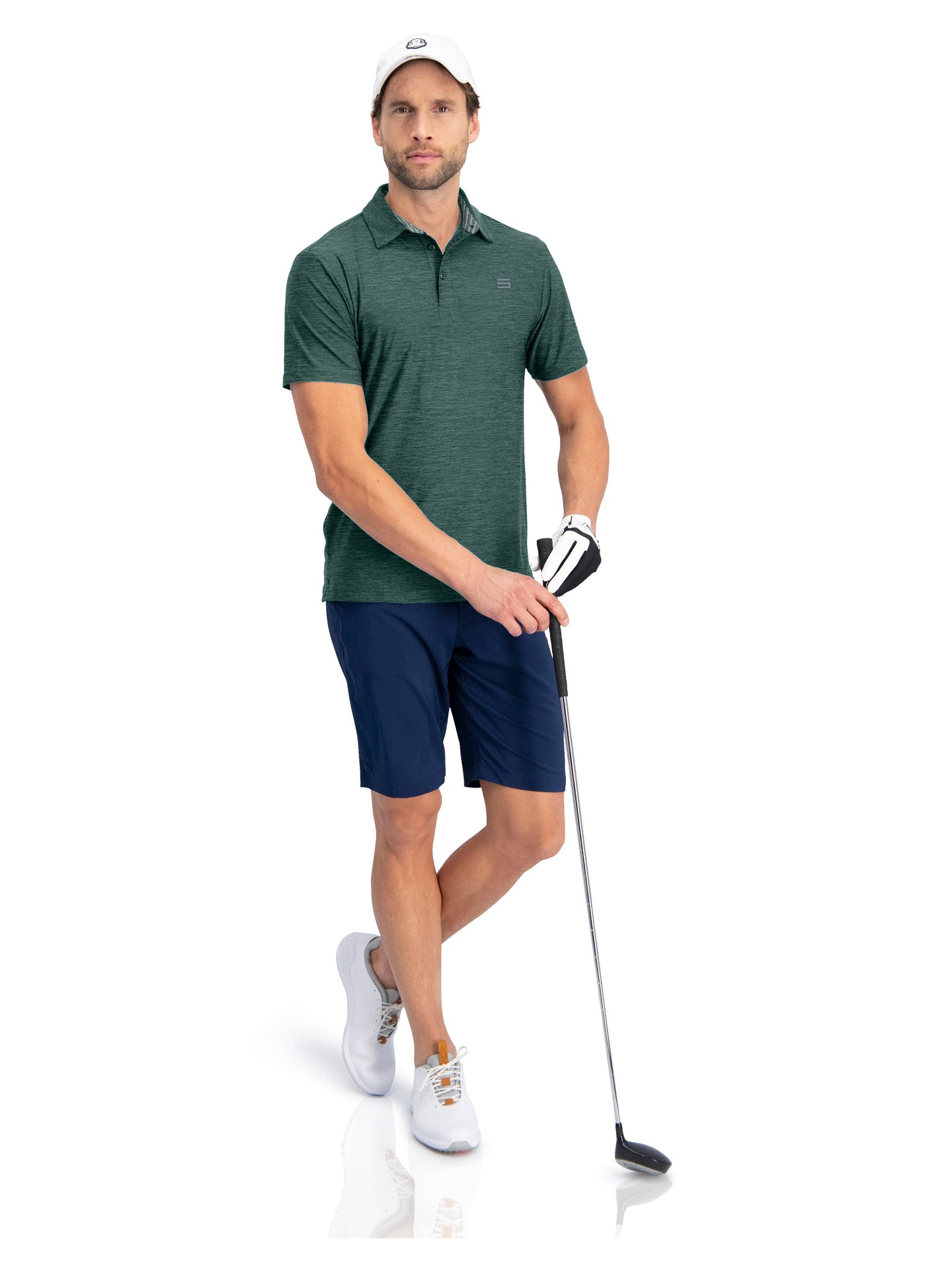 Men's Quick Dry Golf Shirts - Short Sleeve, Athletic Polo