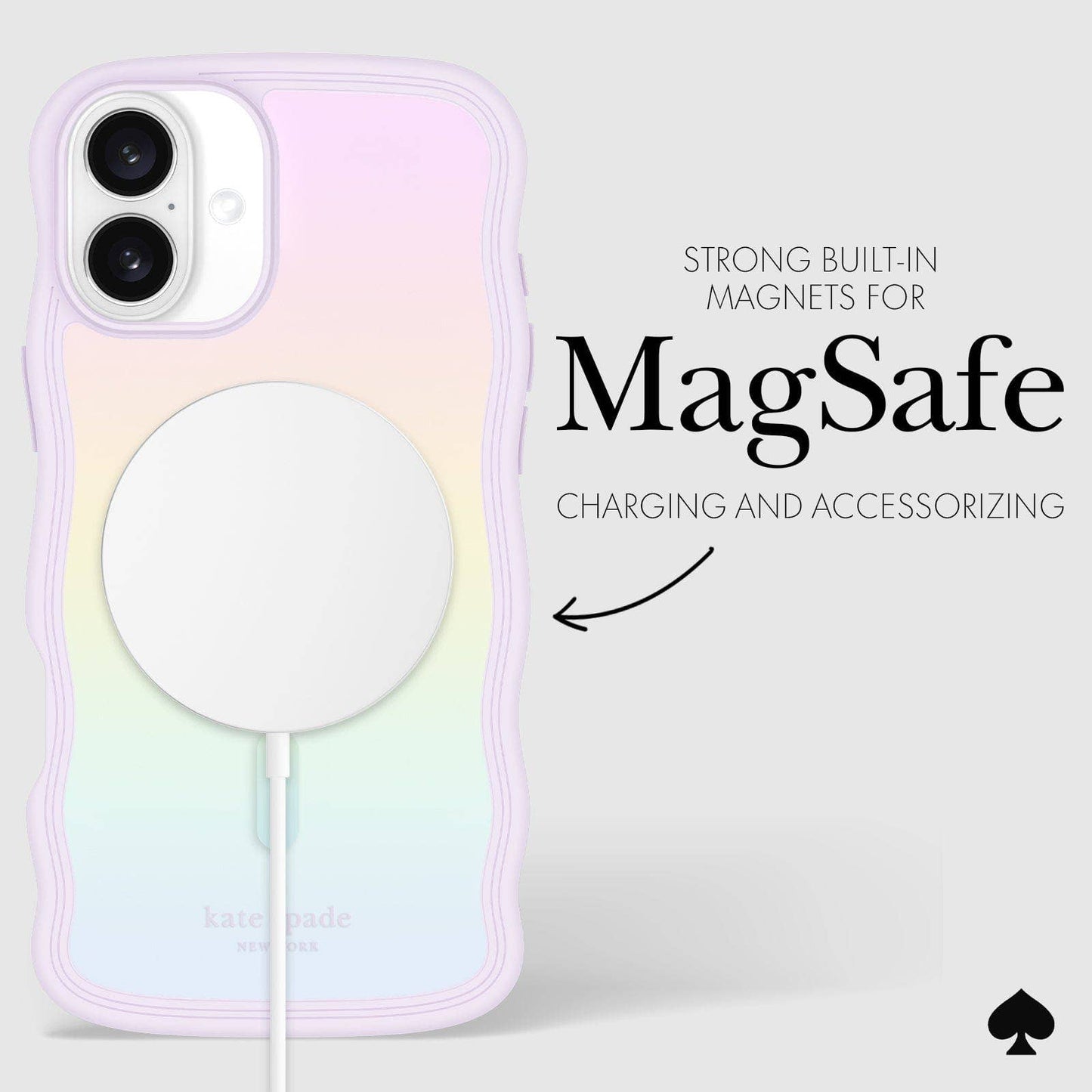 Kate spade new york iPhone 16 Plus Wavy Opal Iridescent