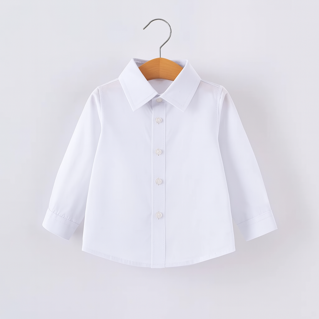 Khaki White Formal Wear Shirt, Pants & Vest 3pcs Boy Outfit