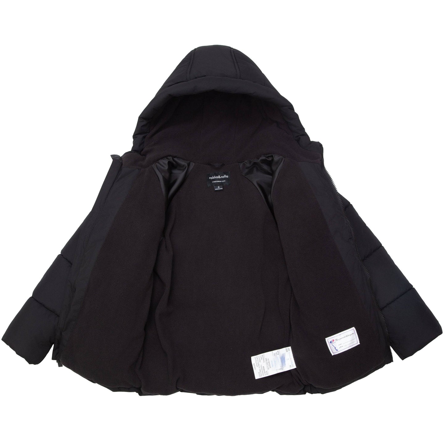 Boys' Ripstop Winter Coat Kids' Fleece Lined Jacket