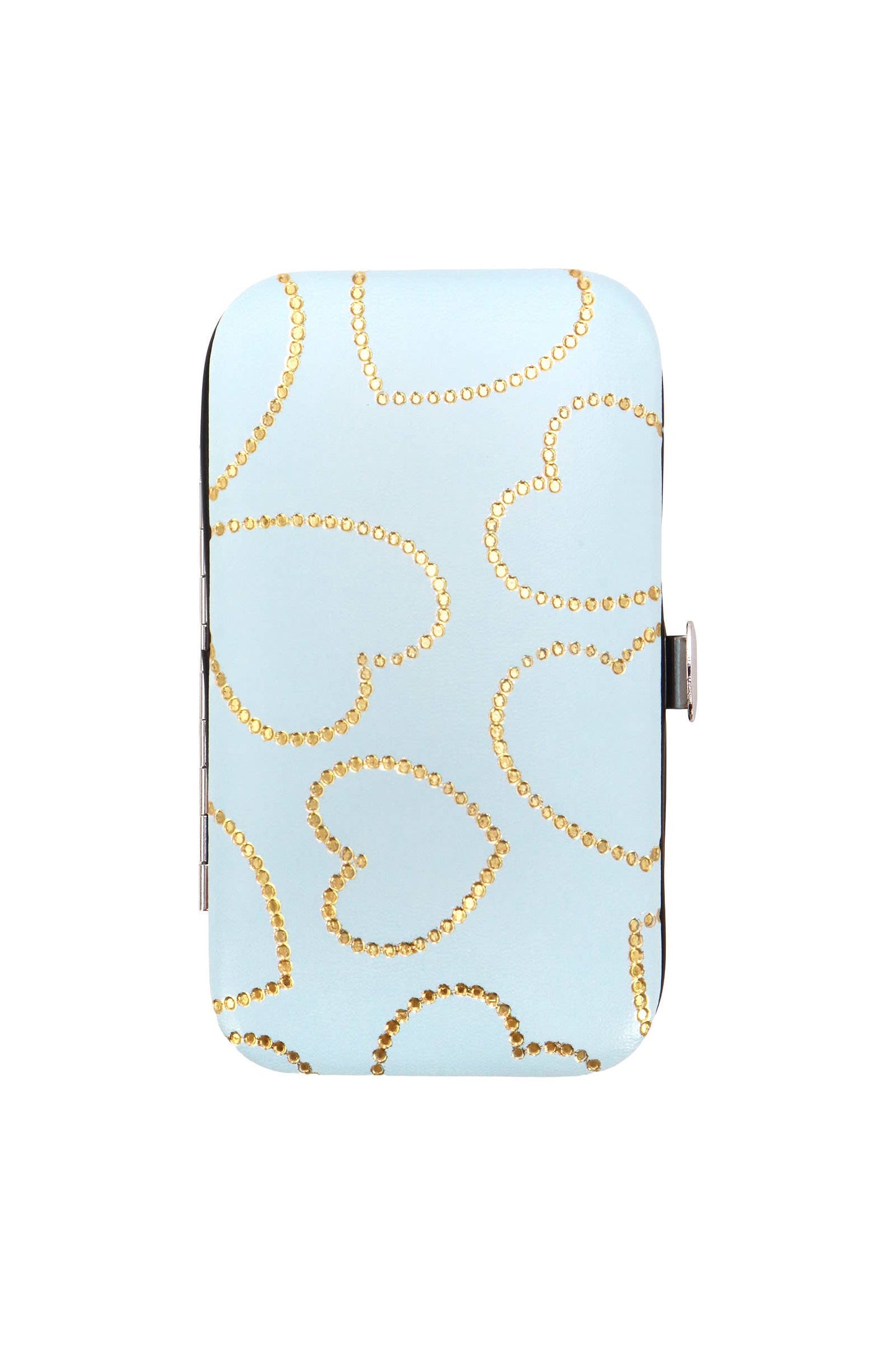 Bling Hearts Vegan Leather 7-pcs Nailcare Kit