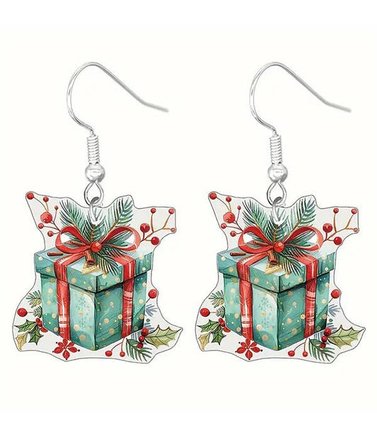 CHRISTMAS THEME ACRYLIC EARRING - GIFT