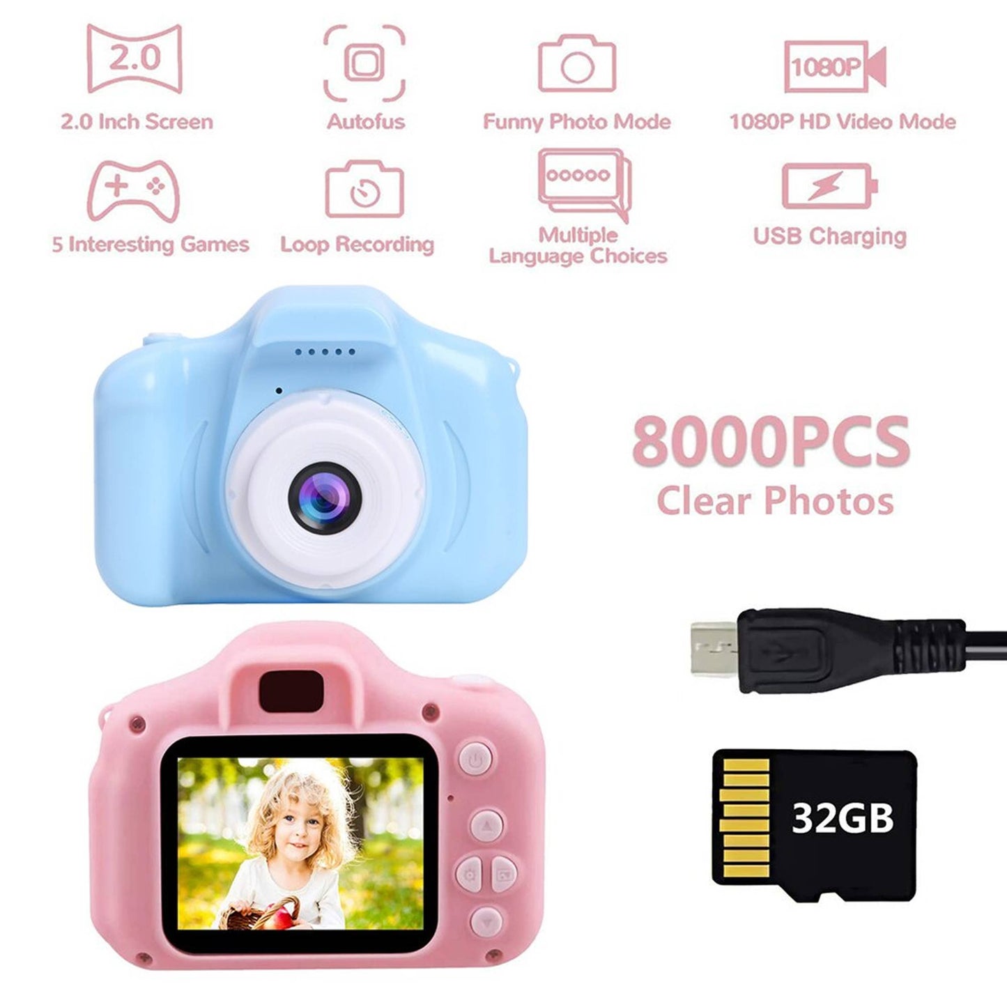 Holiday Special Digital Video Camera Fun Kids Toys- Assorted
