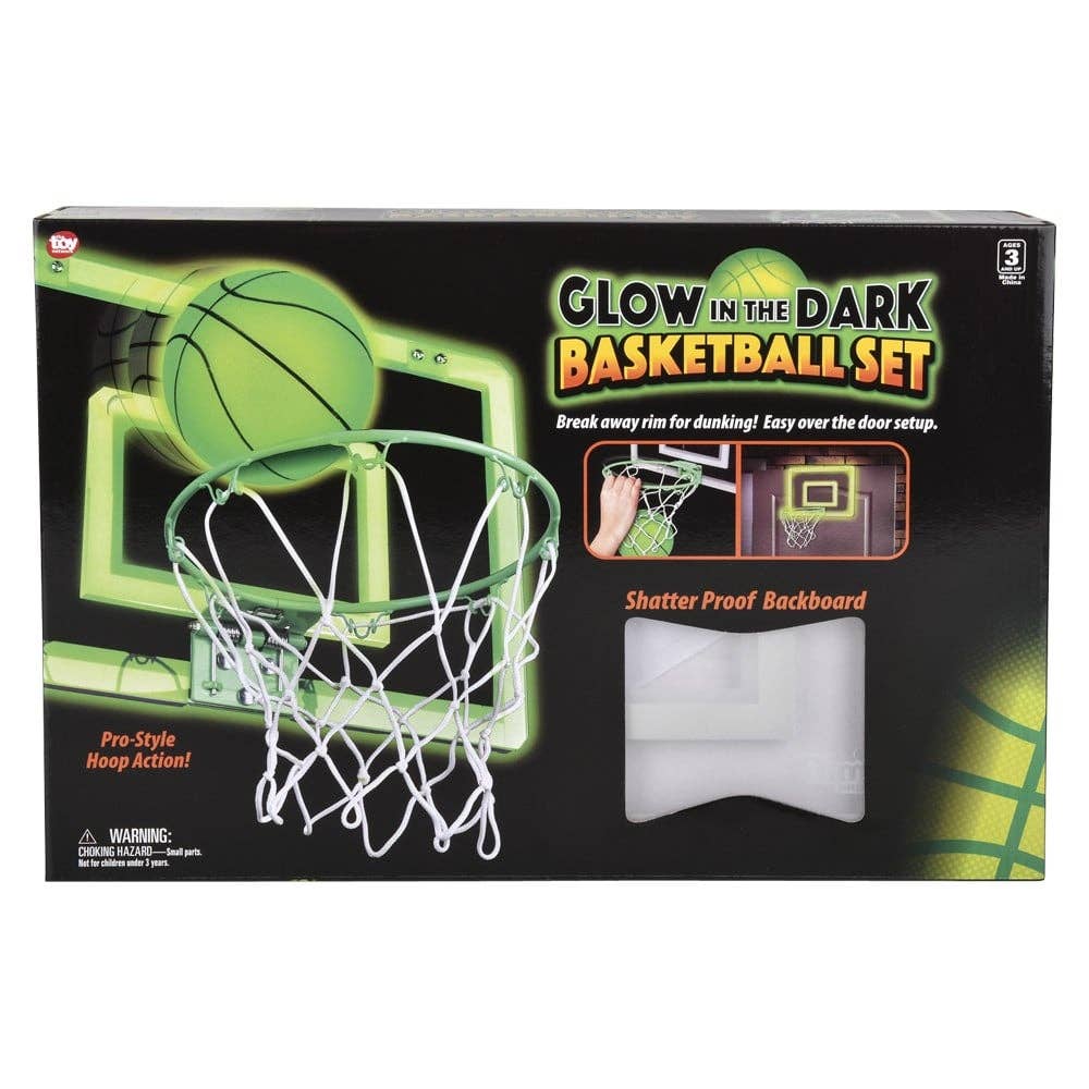 Glow In The Dark Over The Door Basketball Set - LLB Toys