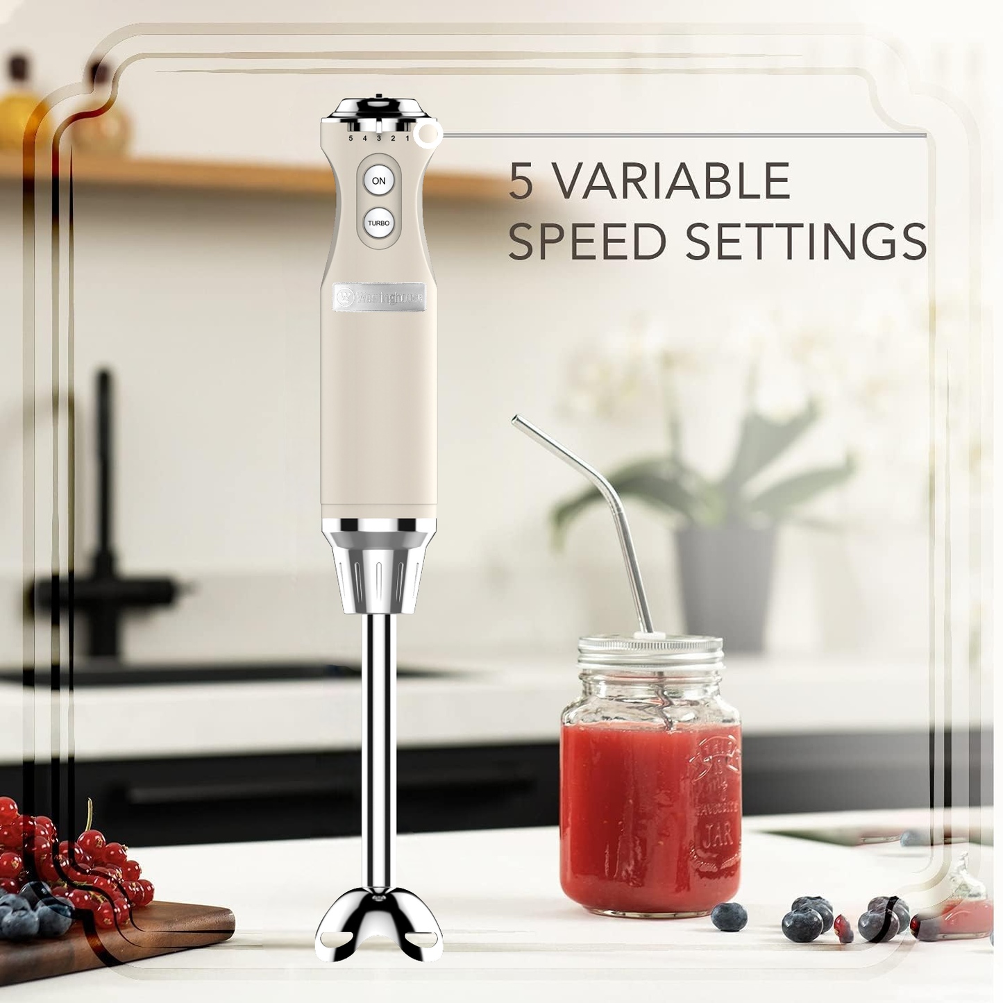 Westinghouse Multi-Speed Hand Blender - Retro Series