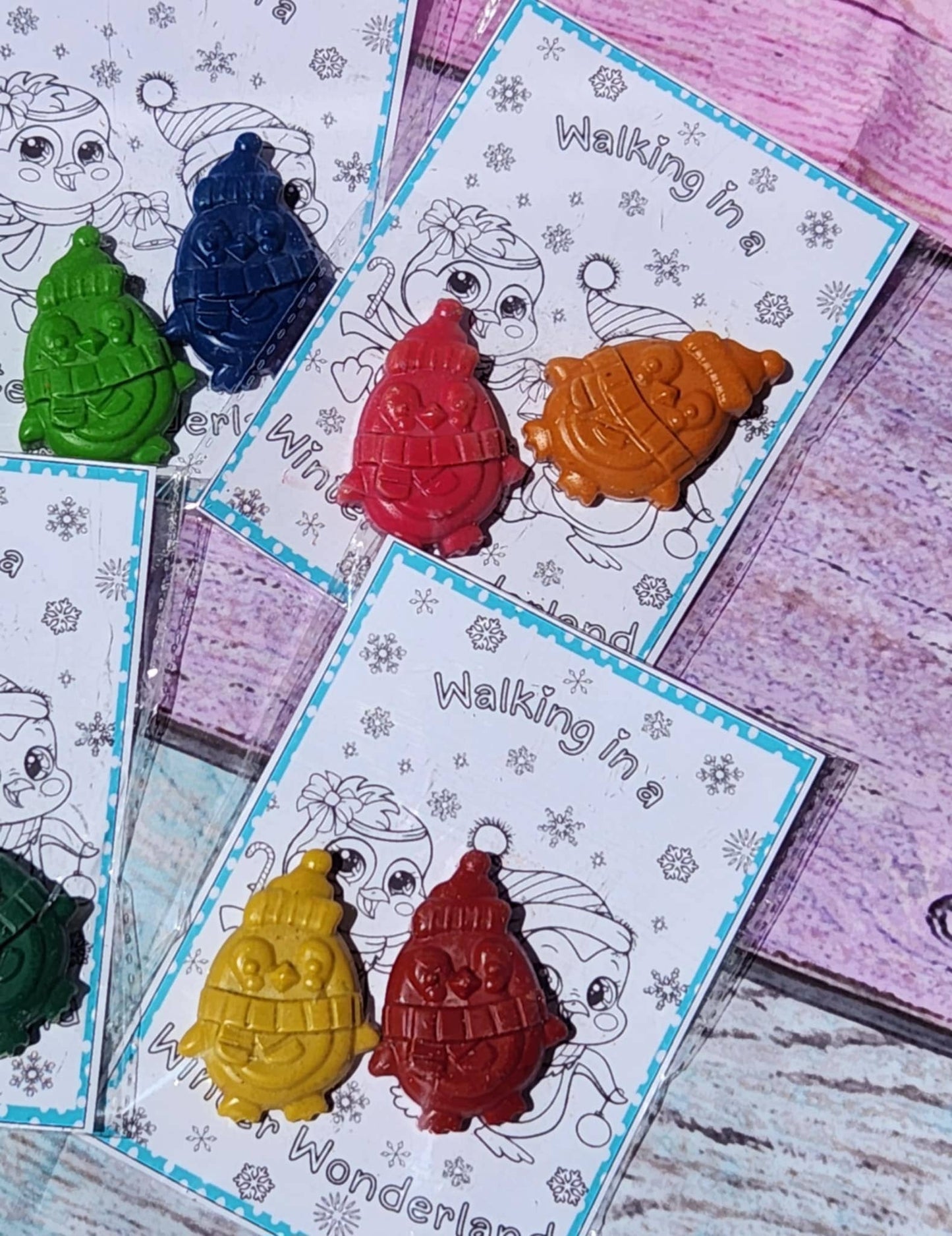 Penguin Crayon and Coloring Kit – Christmas Party Favors