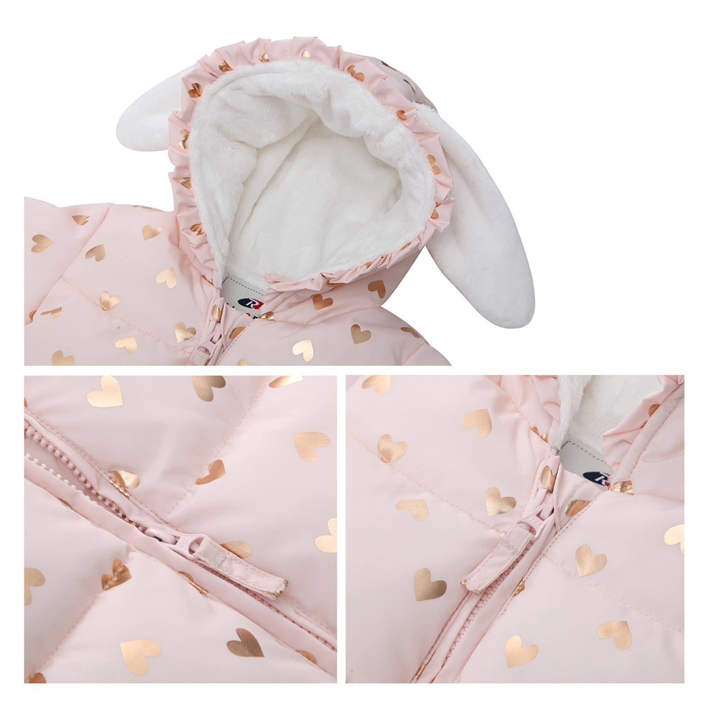 Baby Toddler Girls' Fleece Lined Puffer Coat