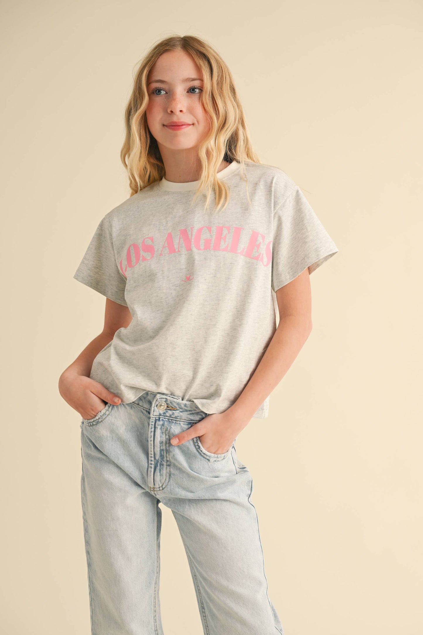 TWEEN GIRLS KIDS BOXY SCREEN TOP  (7-14)