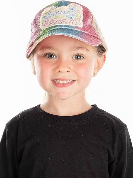 Kids Criss Cross Ponycap - Always Be a Mermaid - Glitter
