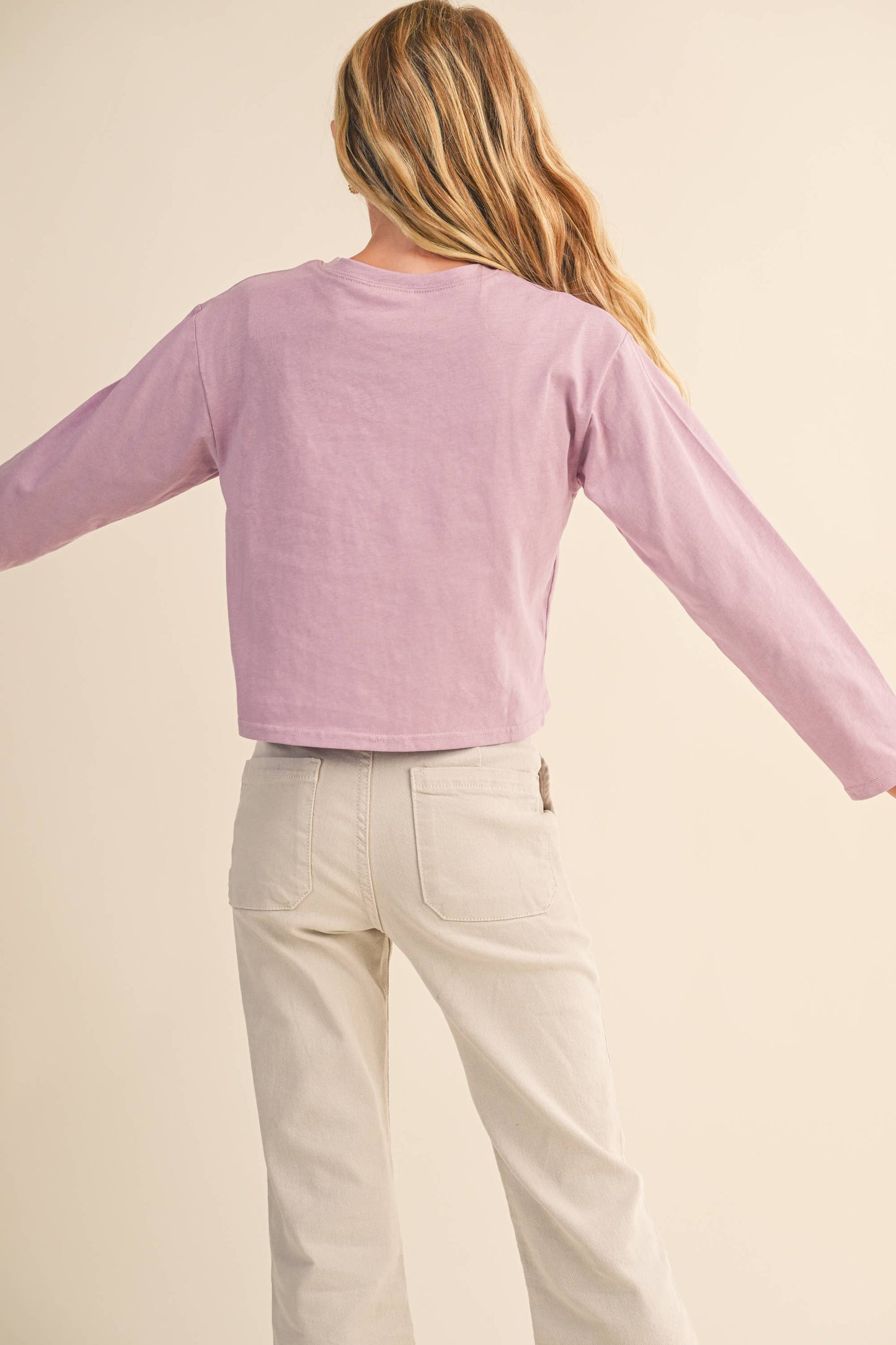 TWEEN KIDS GIRLS CROPPED BOXY TEE  (7-14)