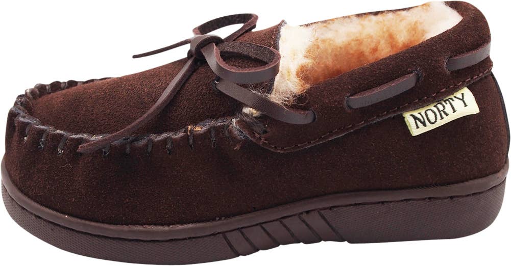 NORTY Little and Big Kids Boys Girls Slip On-40597-Chocolate
