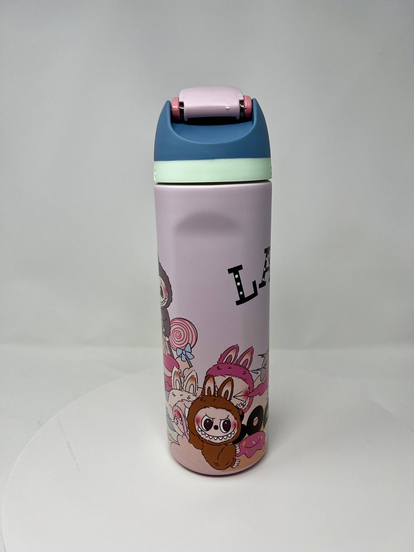 Labubu Printed Owala Bottle – Exciting Macaron Design