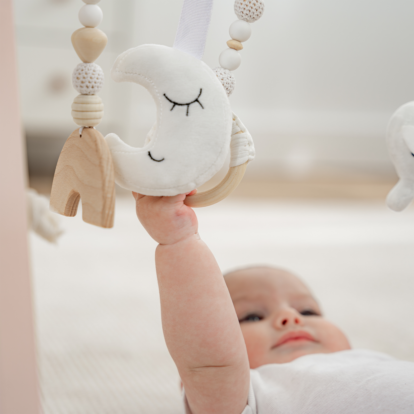 Wooden Baby Play Gym, Baby Activity Gym by Comfy Cubs
