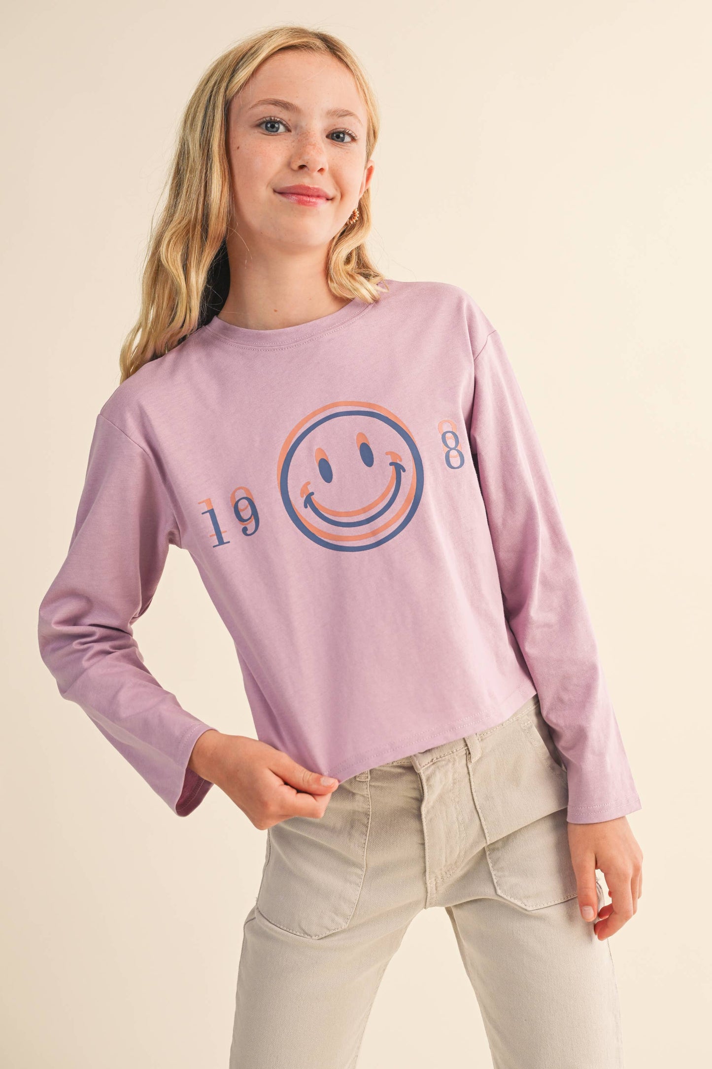 TWEEN KIDS GIRLS CROPPED BOXY TEE  (7-14)