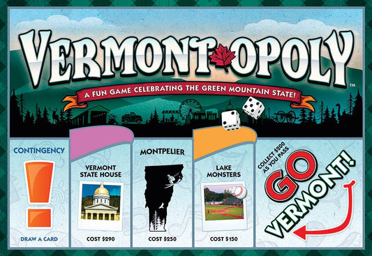 Vermont-Opoly (state) Board Game