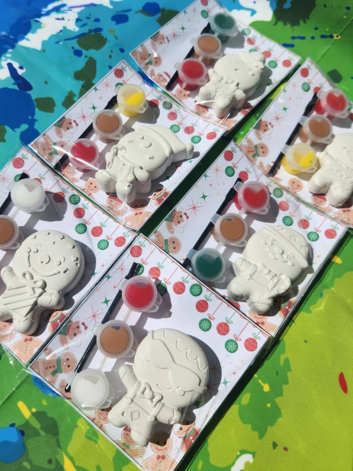 Gingerbread Mini Paint Kits - Party Favors - Christmas Party
