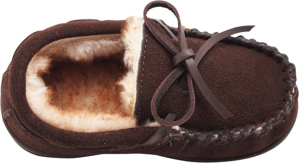 Norty Little and Big Kids Boys Girls Unisex Suede Leather Mo