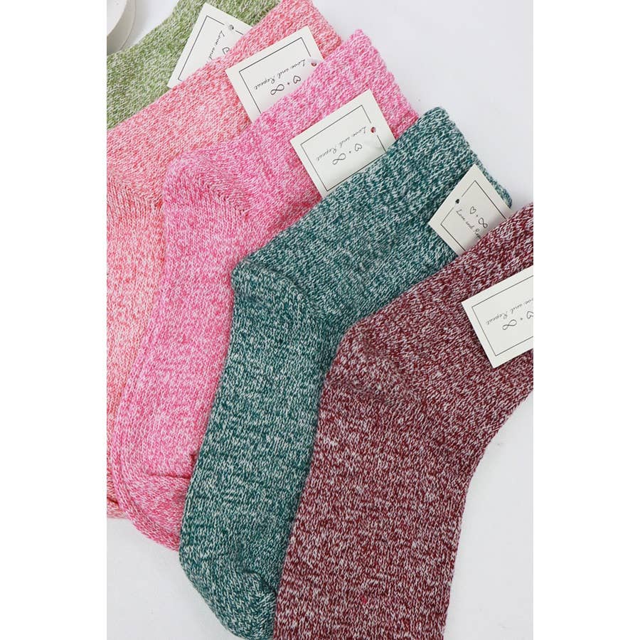 Stay Cozy Two Tone Socks