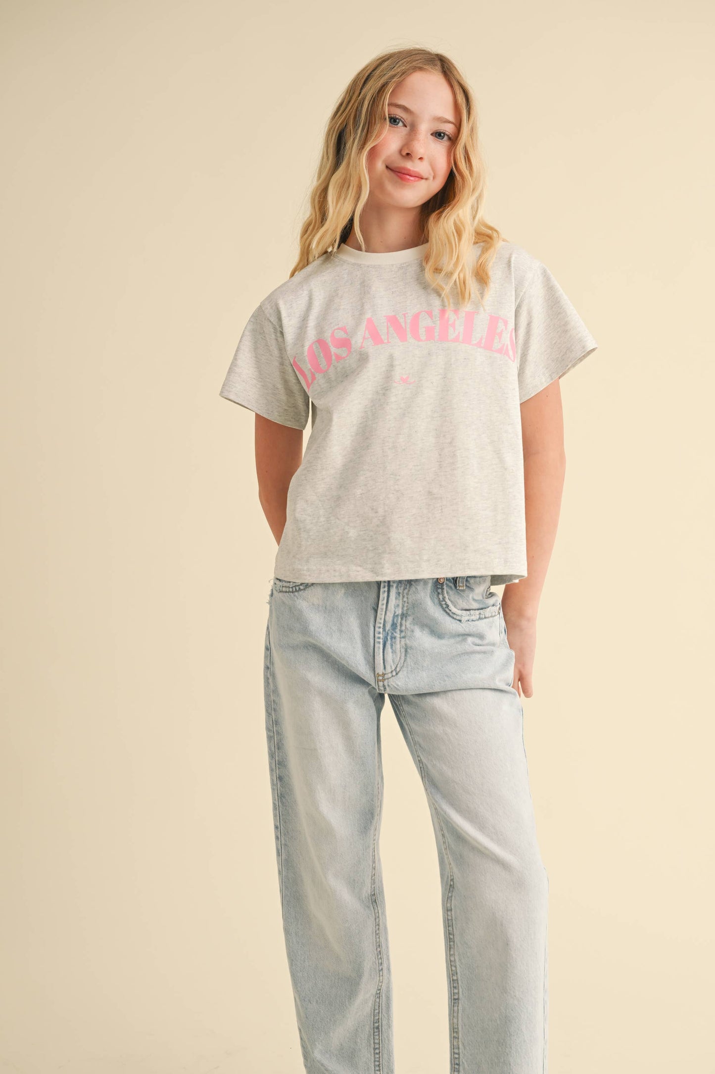 TWEEN GIRLS KIDS BOXY SCREEN TOP  (7-14)