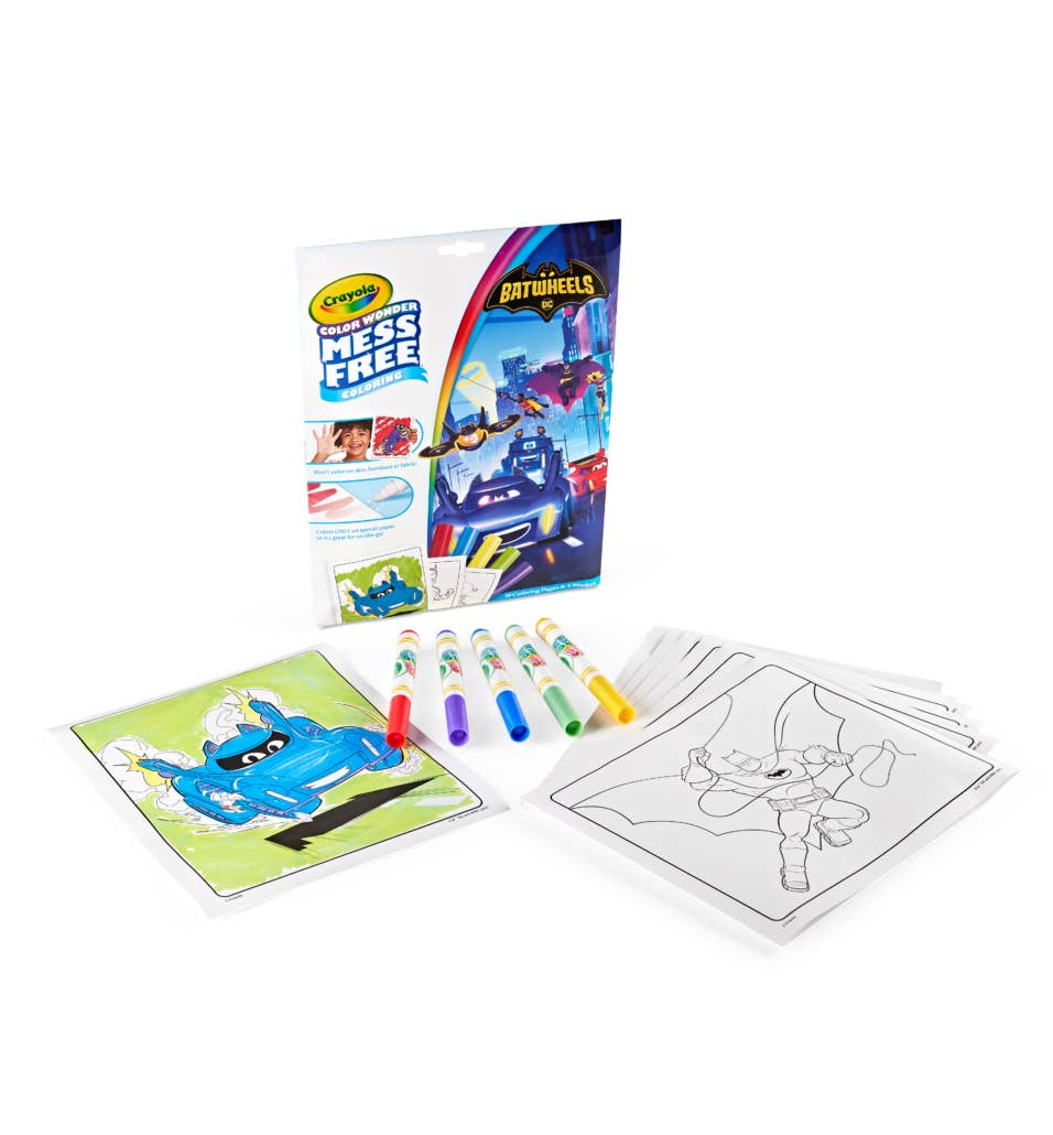 DC Batwheels Color Wonder Coloring Pad & Markers by Crayola
