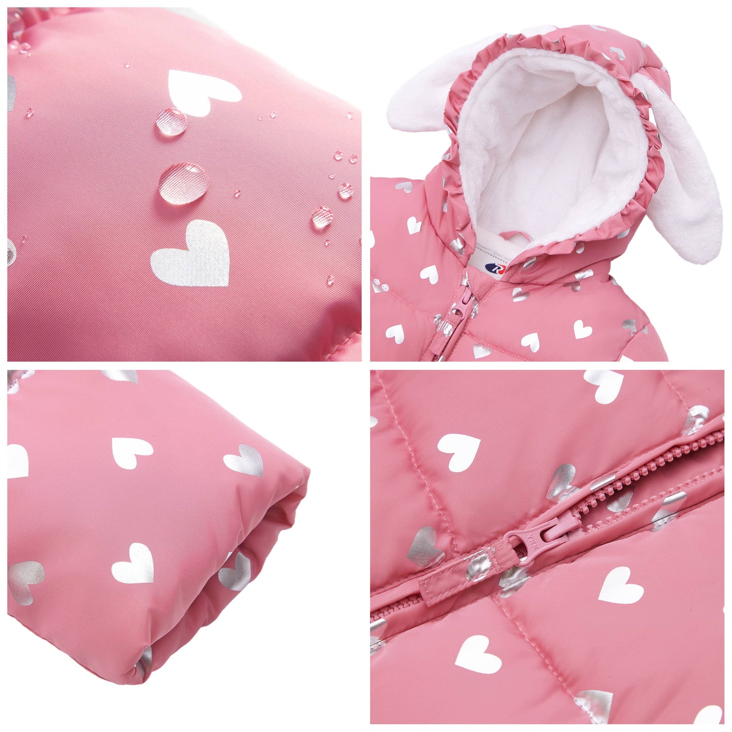 Baby Toddler Girls' Fleece Lined Puffer Coat