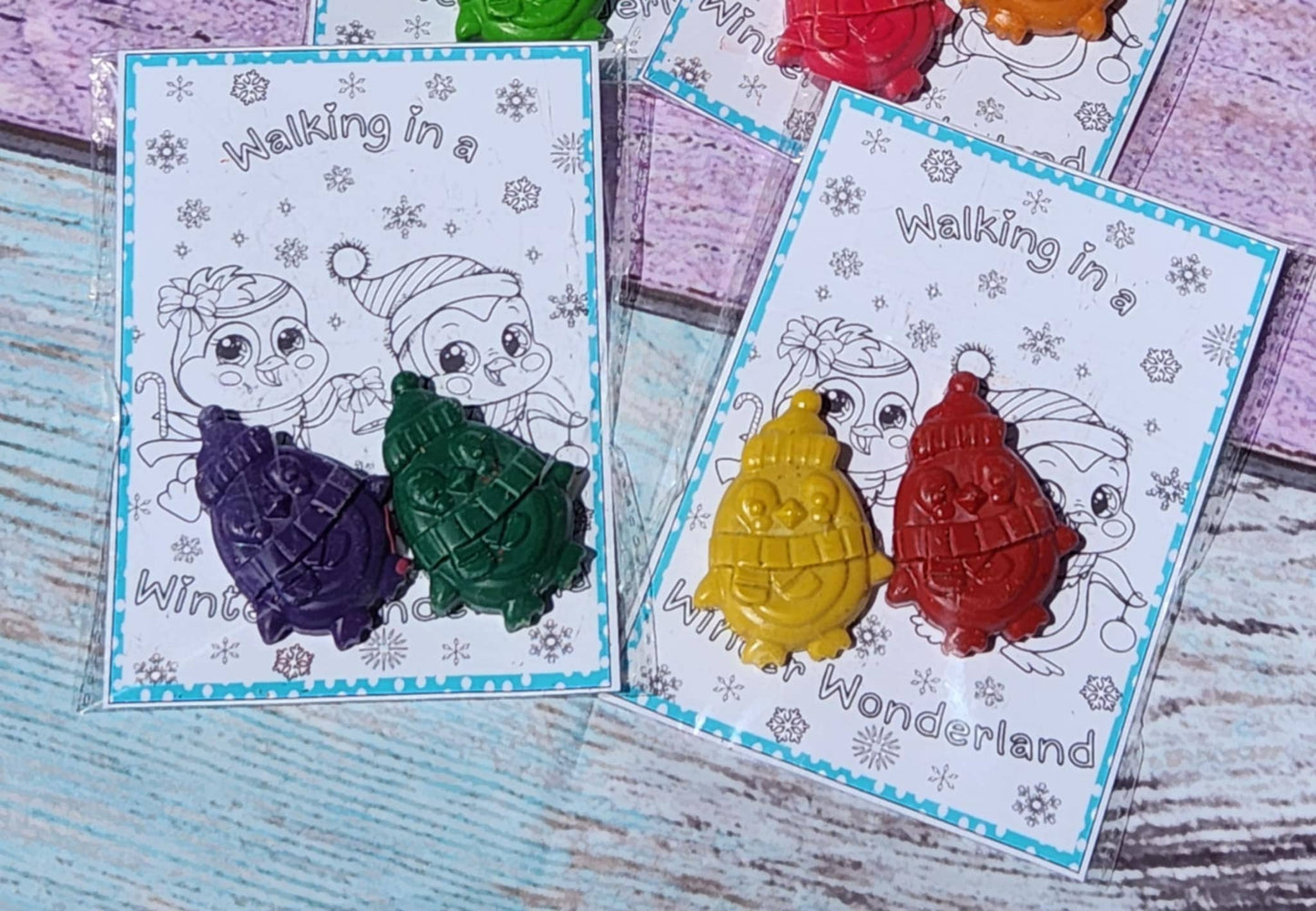 Penguin Crayon and Coloring Kit – Christmas Party Favors