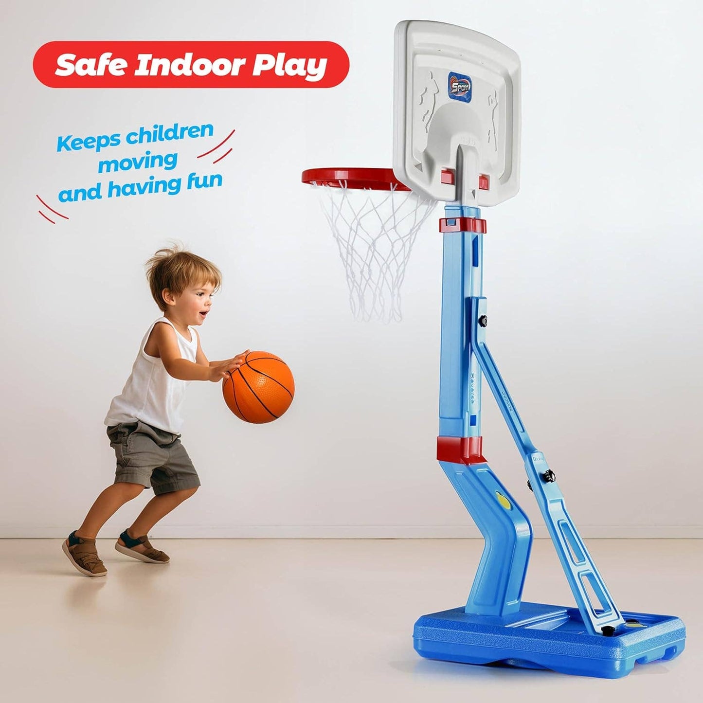 Basketball Hoop for Toddler Kids Height Adjustable Set