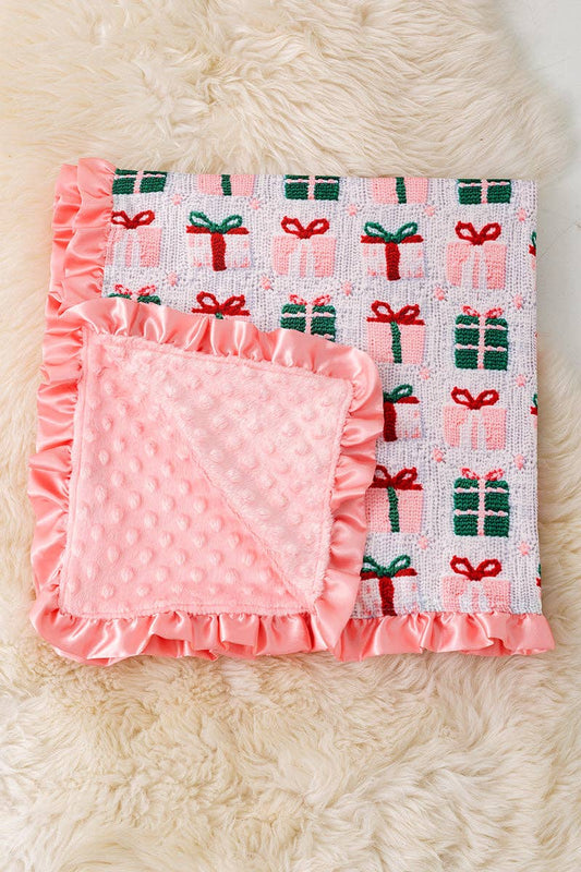 35" X 35" Christmas Gift 3d printed pattern baby blanket.