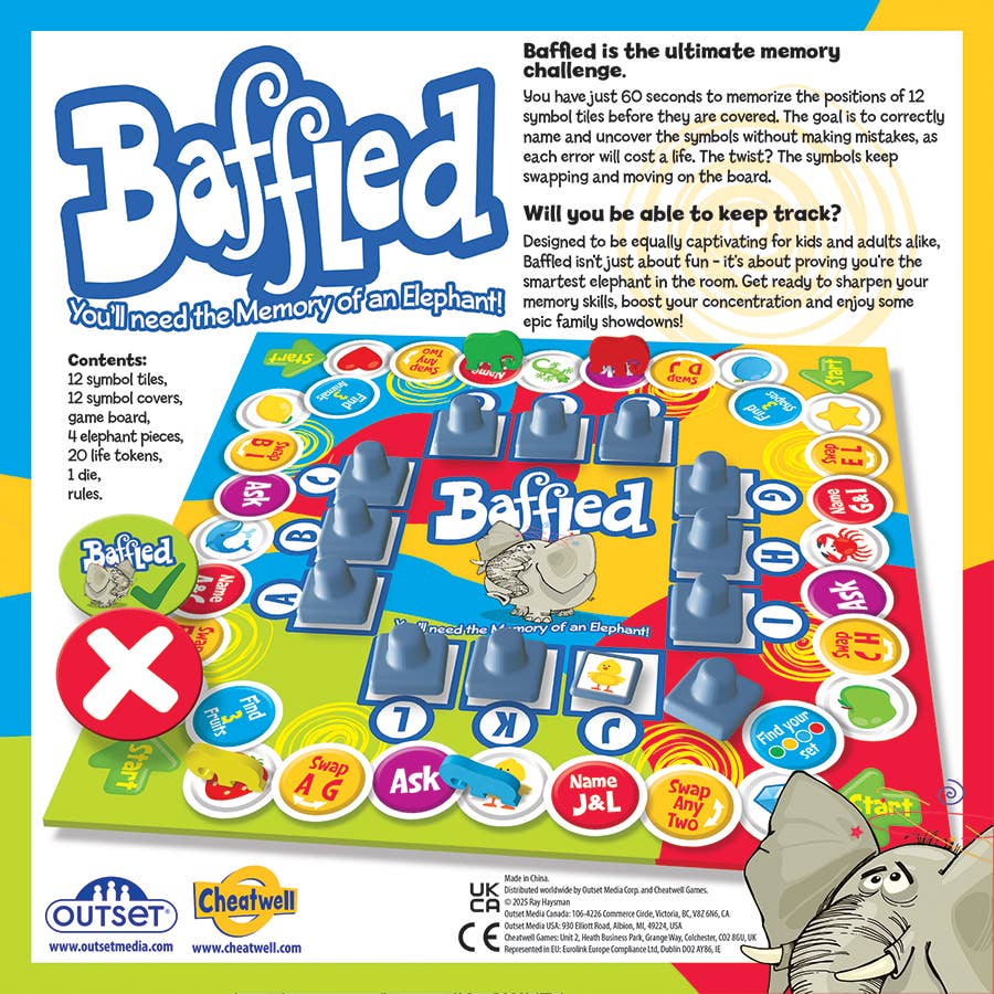 Baffled Board Game for Ages 6+
