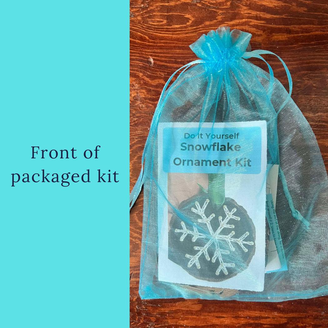 Snowflake String Art Ornament Kit: DIY Christmas Craft