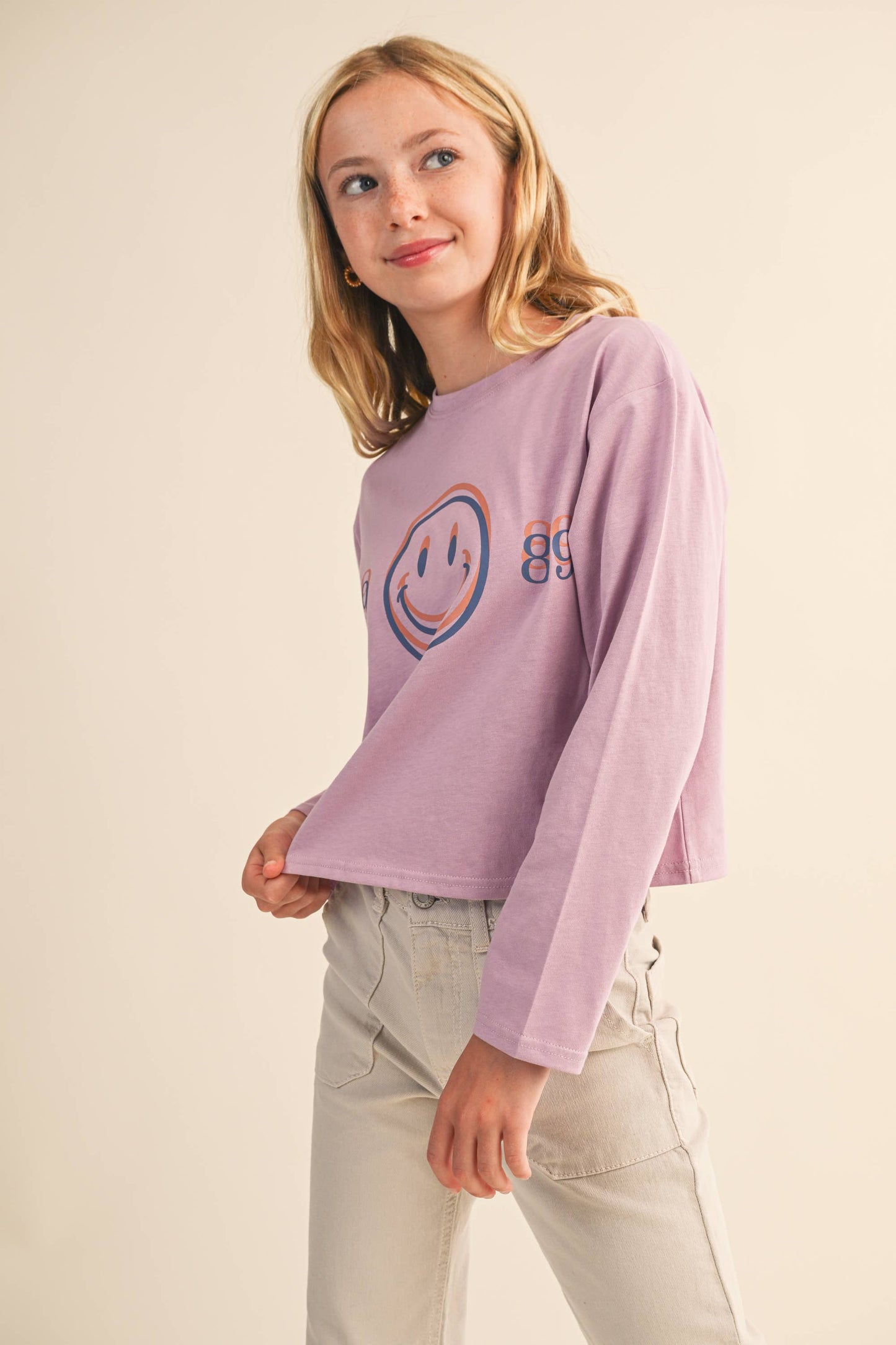 TWEEN KIDS GIRLS CROPPED BOXY TEE  (7-14)