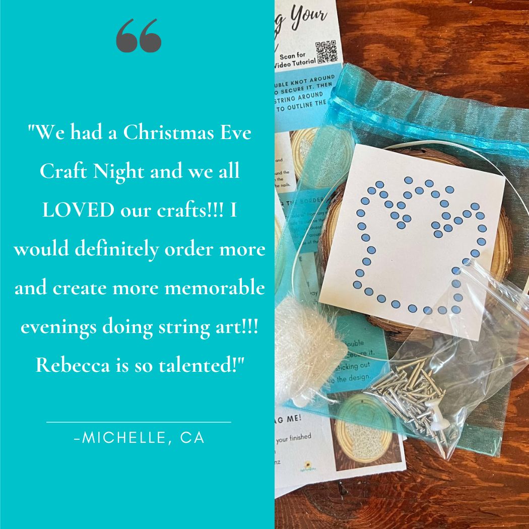 Angel String Art Ornament Kit: DIY Christmas Craft