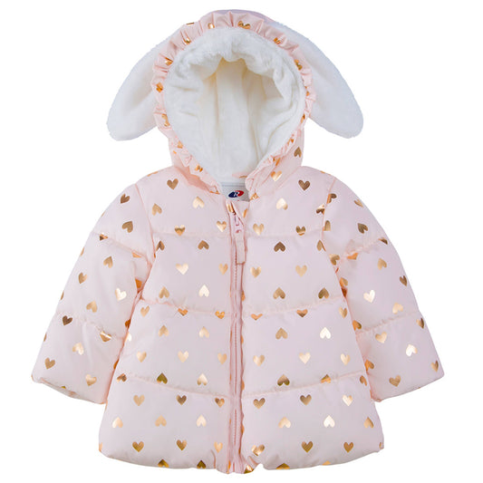 Baby Toddler Girls' Fleece Lined Puffer Coat
