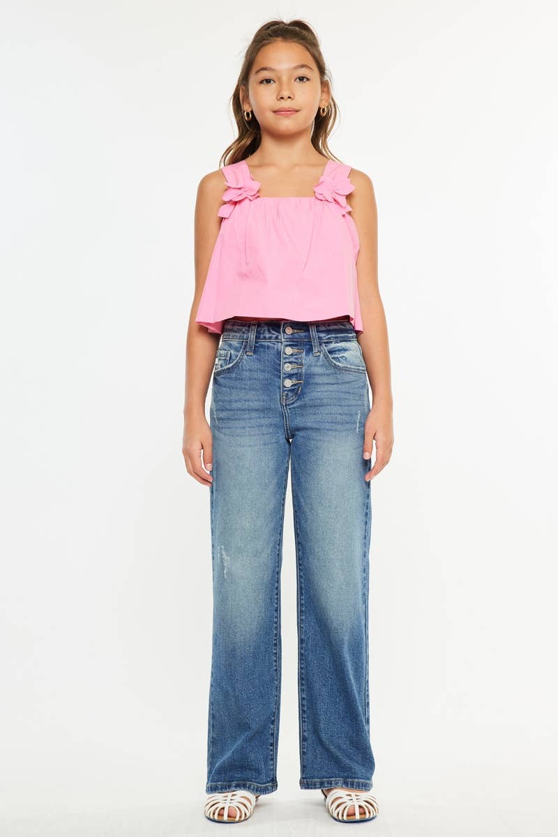 YOUTH  HIGH RISE 90’S FLARE JEANS-YC2578M