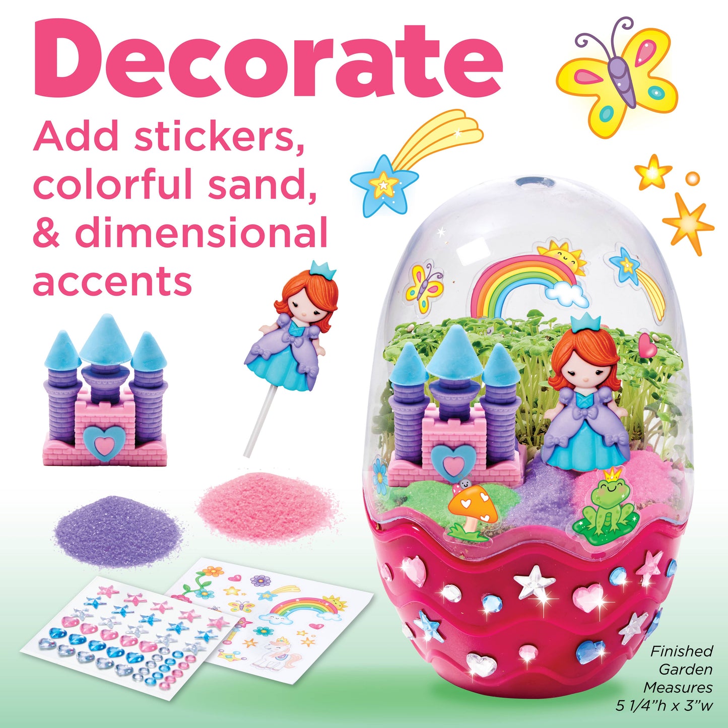 Grow a Mini Garden - Princess - DIY Craft Kit for Kids