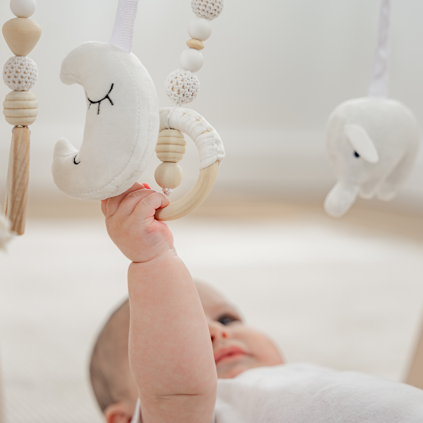 Wooden Baby Play Gym, Baby Activity Gym by Comfy Cubs