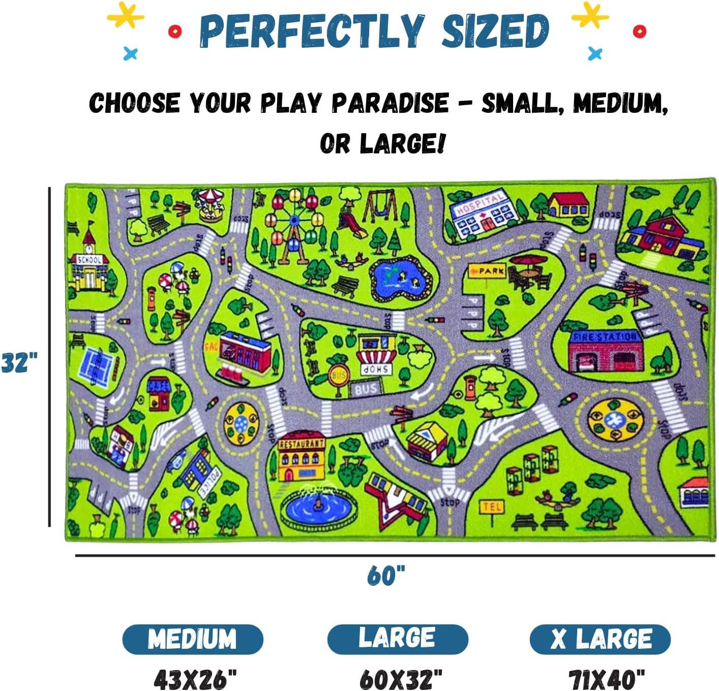 ToyVelt | Playmat Road Carpet