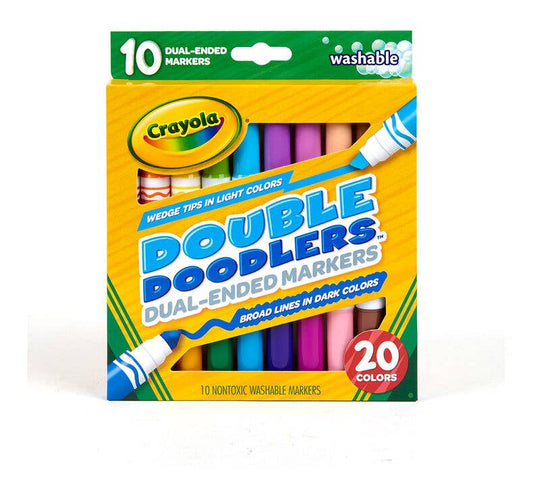 20 Color Crayola Double Doodler Washable Markers