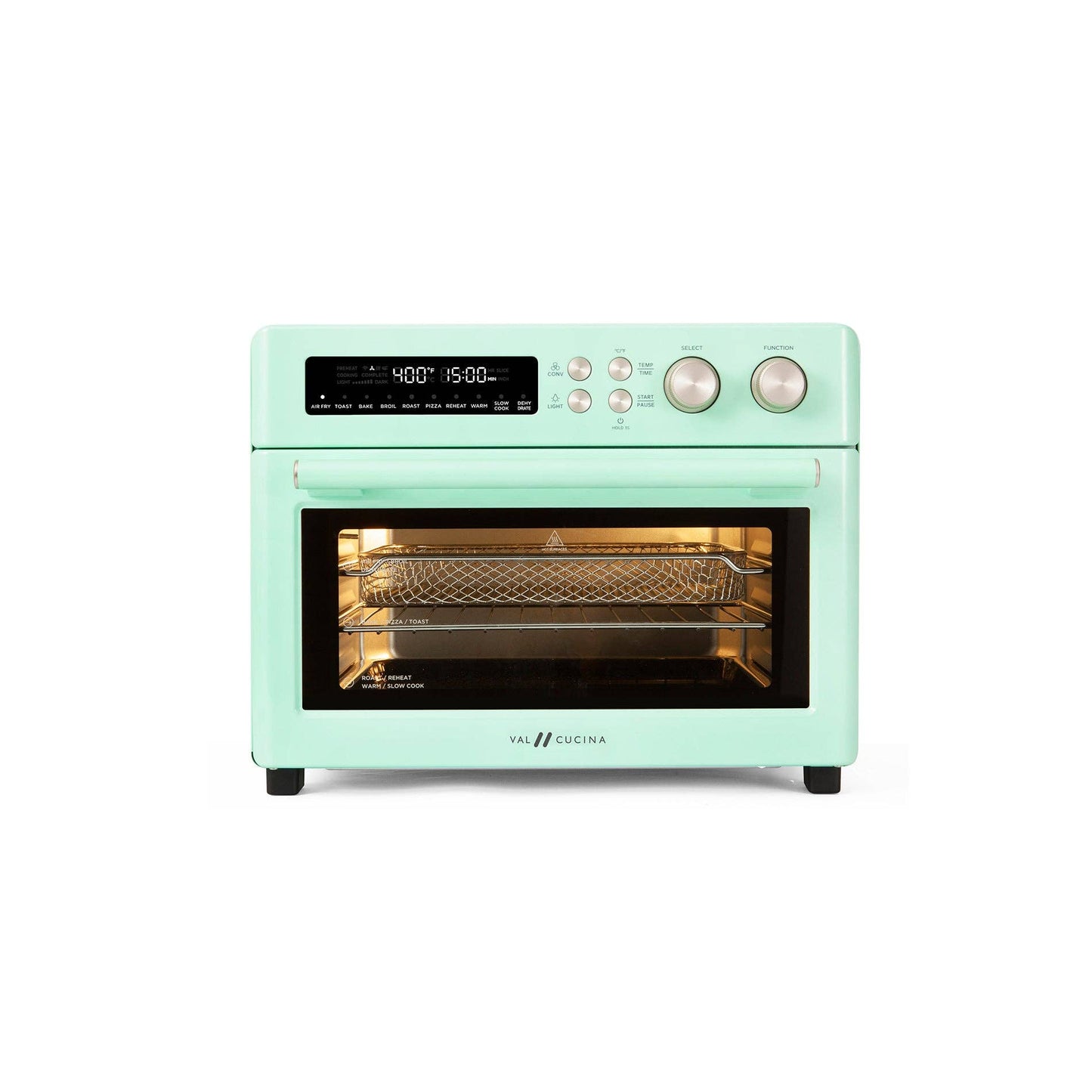 VAL CUCINA Extra Large Air Fryer Toaster Oven -Mint Green