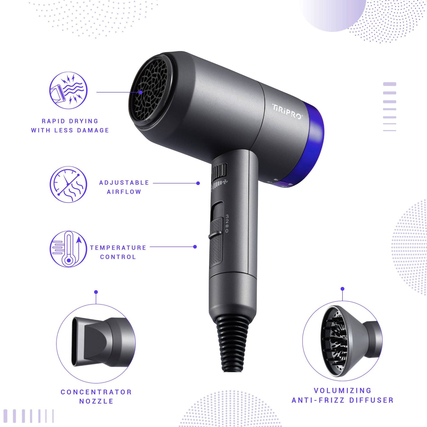 Prisma Pro Dryer with Adjustable Airflow Technology