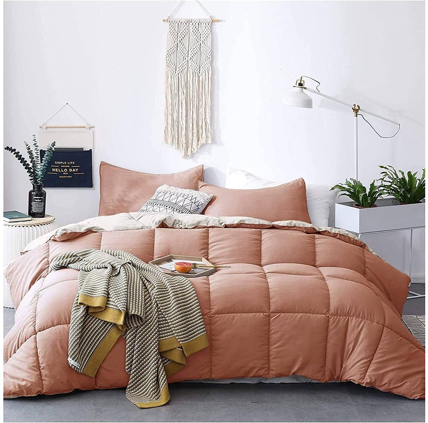Down Alternative Comforter Set Reversible Duvet Insert