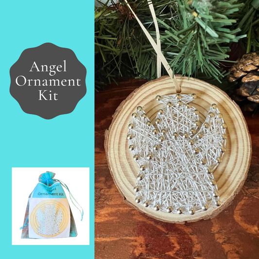 Angel String Art Ornament Kit: DIY Christmas Craft