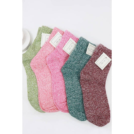 Stay Cozy Two Tone Socks