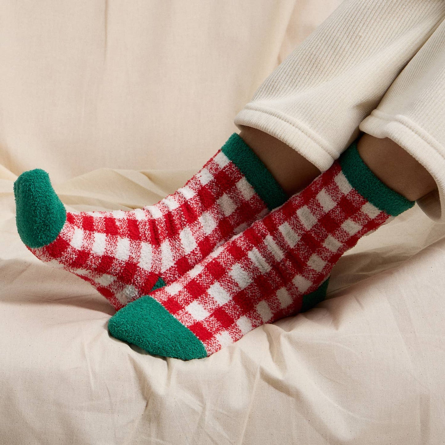 Christmas Fuzzy Socks – Assorted 4-Pair Set for Christmas Gift