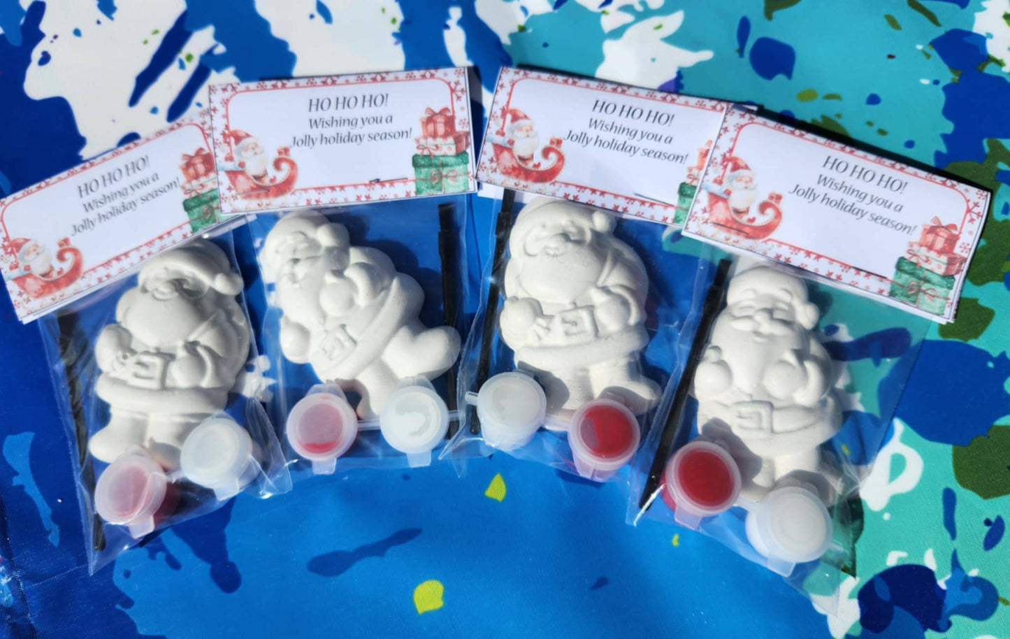 Santa Christmas Plaster Paint Kits | Party Activity