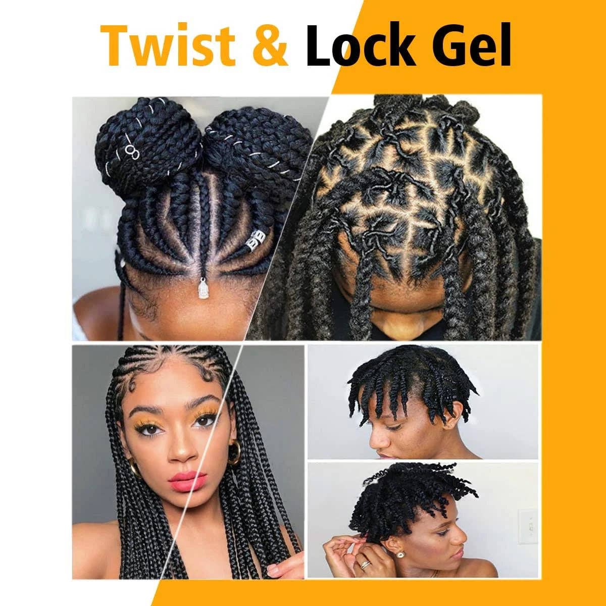Goiple Strong Braid Gel Good,Twist & Locs Strawberry 8.8oz