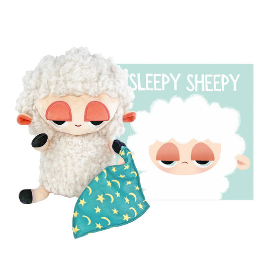 Sleepy Sheepy Plush with hardcover book